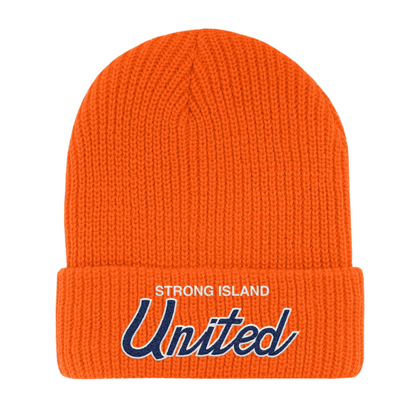 (H) x SIPU Football Strong Island United Script Beanie