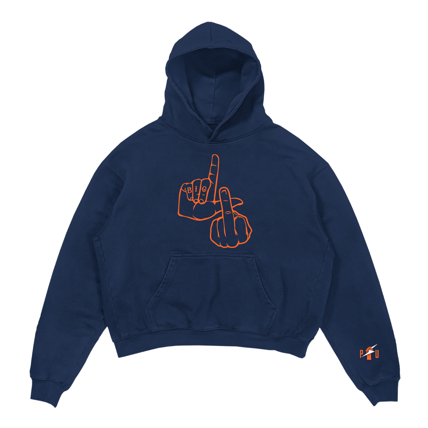 (H) x SIPU Football | BIG LI Hooded Sweatshirt - Navy