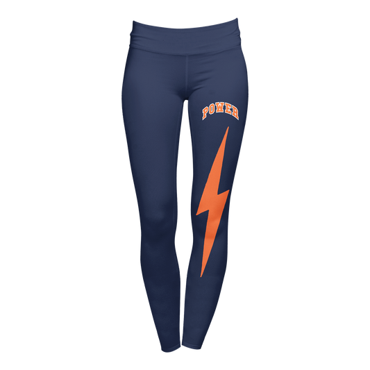 (H) x SIPU Football | Power Leggings - Navy